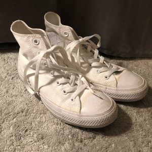 Converse All White High Top